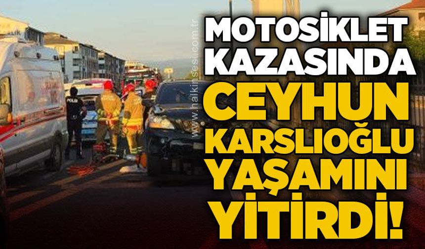 D-100'de zincirleme kaza: Motosiklet sürücüsü hayatını kaybetti
