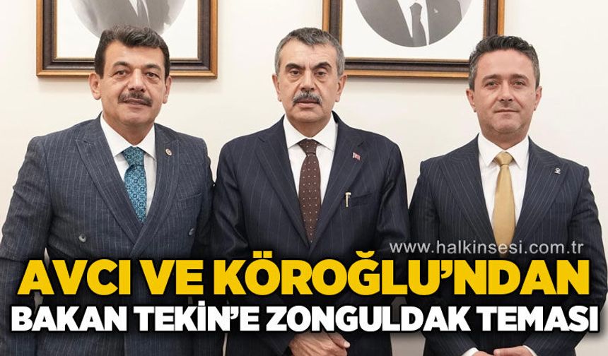 Milli Eğitim Bakanı Yusuf Tekin ile Zonguldak'a eğitim yatırımları görüşüldü