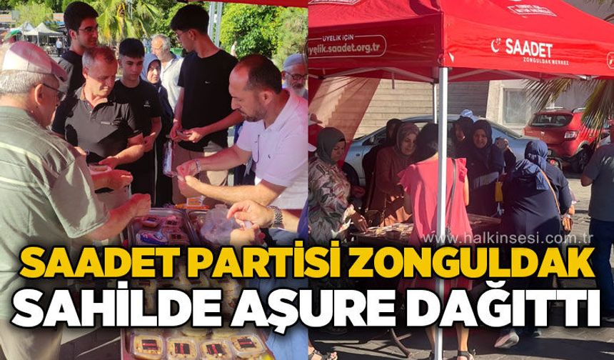 Saadet Partisi Zonguldak Teşkilatı'ndan sahilde aşure ikramı