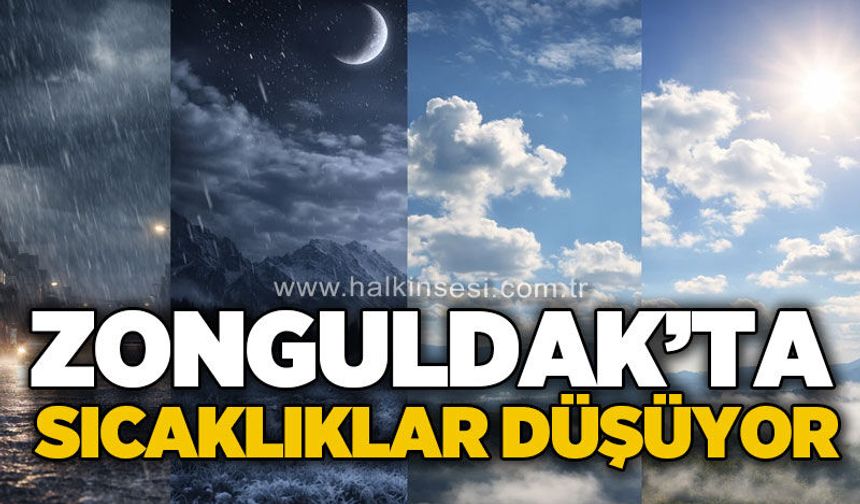 Zonguldak’ta sıcaklıklar düşüyor: Çarşamba günü sağanak yağış bekleniyor