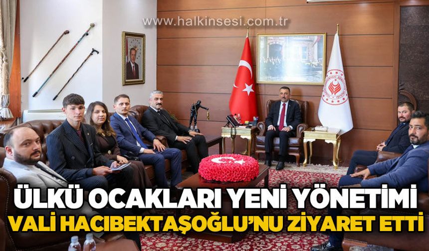 Ülkü Ocakları yeni yönetimi Zonguldak Valisi Osman Hacıbektaşoğlu ile görüştü