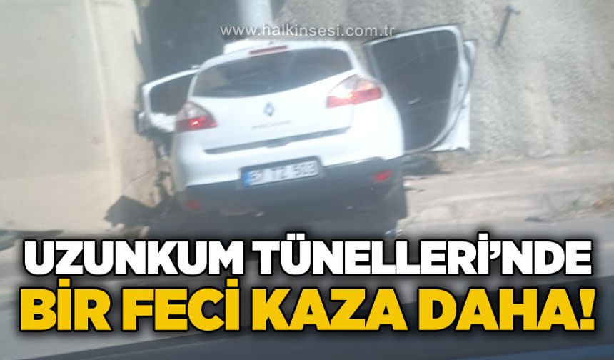 Uzunkum Tünelleri'nde bir feci kaza daha: Zonguldak yönünde trafik aksadı