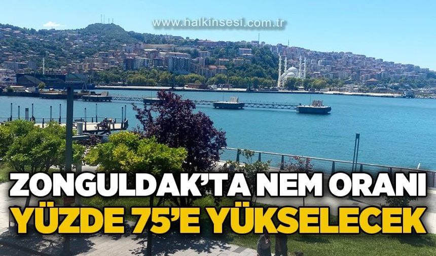 Zonguldak'ta nem bunalıyor: Oran yüzde 75'e kadar çıkacak!