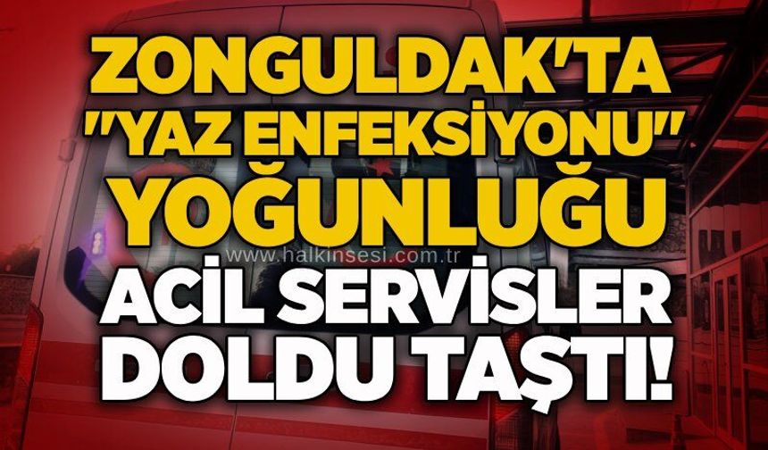 Zonguldak'ta "yaz enfeksiyonu" yoğunluğu: Acil servisler doldu taştı!