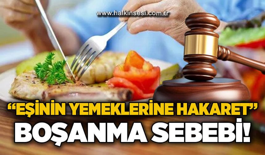 Yargıtay'dan emsal karar: "Yemeklerin zehirli" diyen eş ağır kusurlu sayıldı