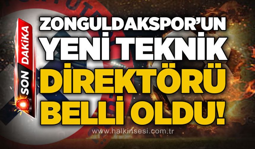 Zonguldakspor’un yeni teknik direktörü belli oldu!