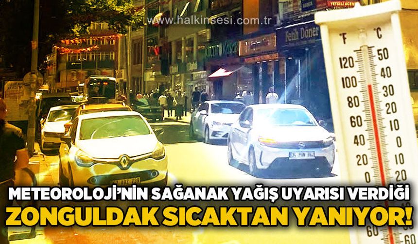 Meteoroloji'nin sağanak yağış uyarısı verdiği Zonguldak sıcaktan yanıyor!