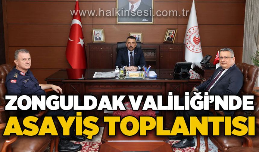 Vali Osman Hacıbektaşoğlu başkanlığında Asayiş ve Güvenlik Toplantısı yapıldı