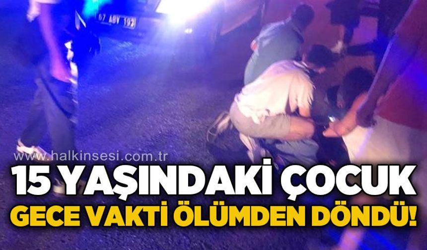 Devlet Hastanesi'nin üst kısmında kaza: 15 yaşındaki çocuk ölümden döndü