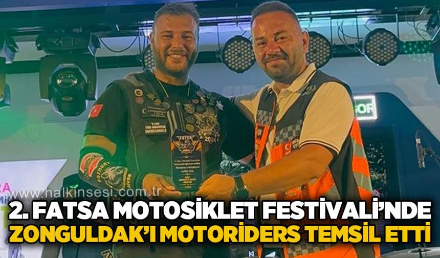 Zonguldak Riders, Fatsa Motosiklet Festivali’nde kenti temsil etti