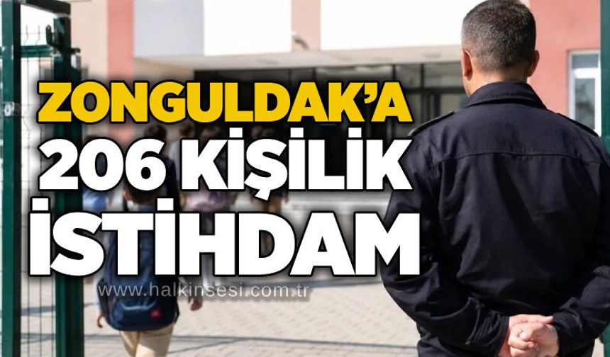 Zonguldak’a 206 kişilik istihdam