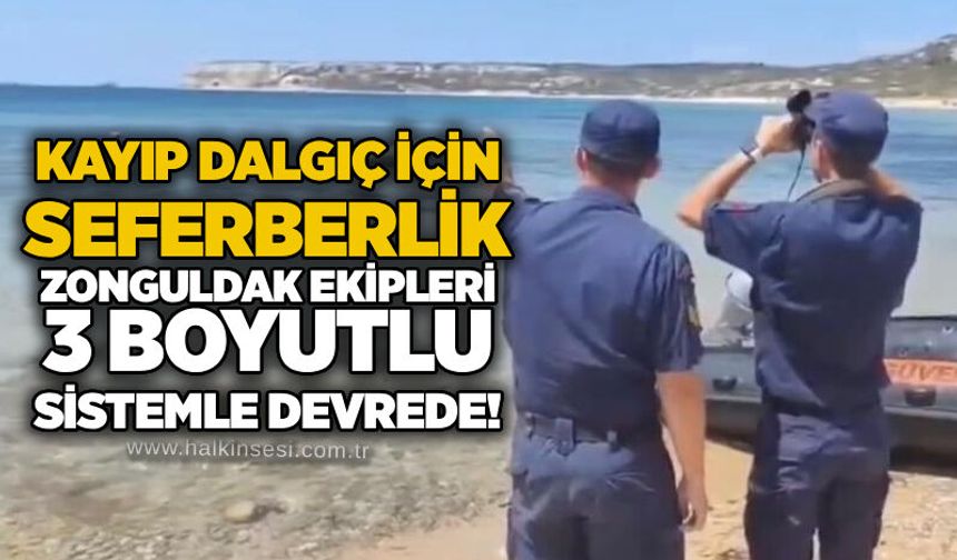 Kayıp dalgıç için seferberlik: Zonguldak ekipleri 3 boyutlu sistemle devrede!