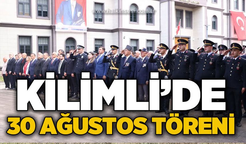 Kilimli'de 30 Ağustos Zafer Bayramı’nın 104. yıl dönümü törenle kutlandı