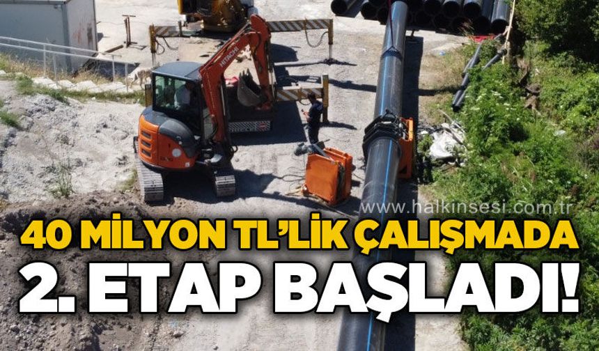Kdz. Ereğli’de 40 milyon liralık altyapı yatırımında 2. etap başladı