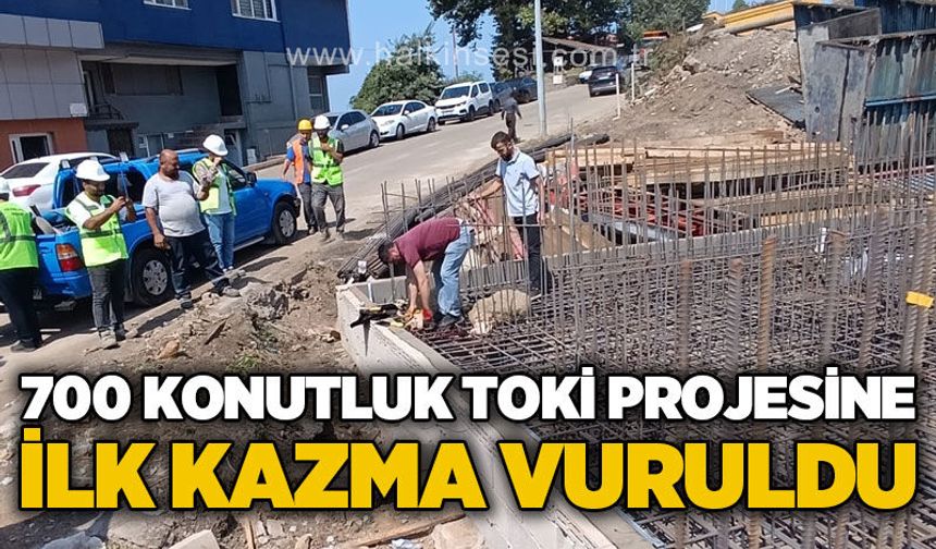 700 konutluk TOKİ projesinde ilk adım atıldı: 367 konutun temeli atıldı