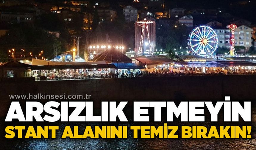Devrek Belediyesi’nden stant esnafına uyarı: Temiz bırakmayanlara ceza