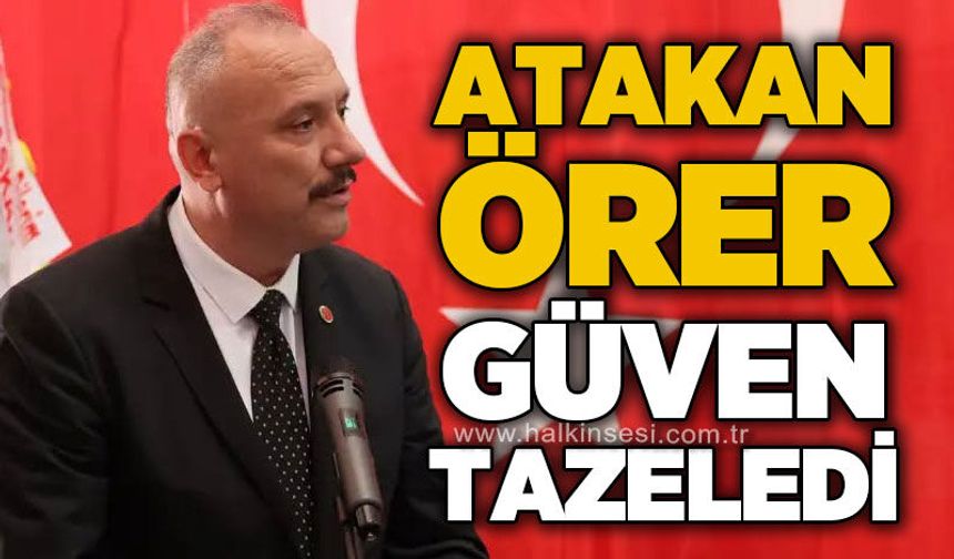 MHP Kilimli'de başkan Atakan Örer güven tazeledi