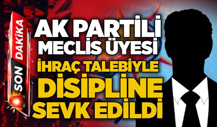 AK Partili meclis üyesi ihraç talebiyle disipline sevk edildi