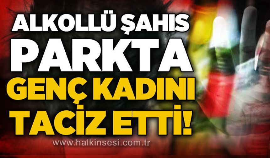 Alkollü şahıs genç kadını t*ciz etti!