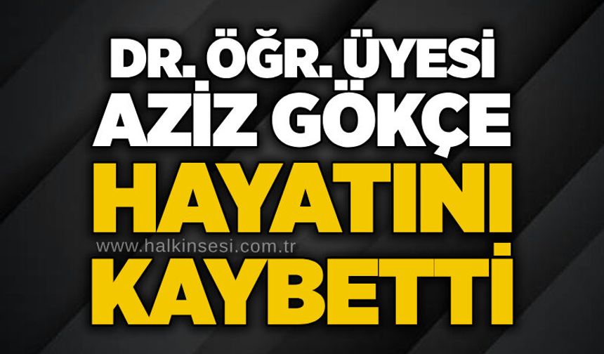 Dr. Öğr. Üyesi Aziz Gökçe hayatını kaybetti