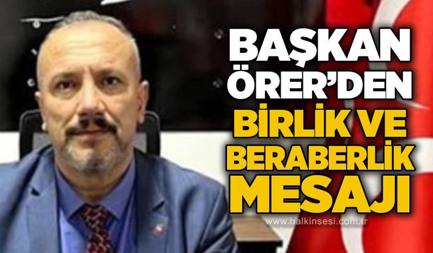 MHP Kilimli İlçe Başkanı Atakan Örer’den dikkat çeken mesaj: “Birlik bizim gücümüzdür!"