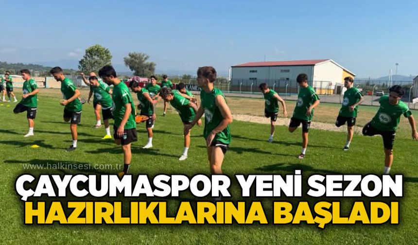 Çaycumaspor yeni sezon hazırlıklarına başladı....