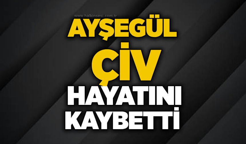 Ayşegül Çiv hayatını kaybetti