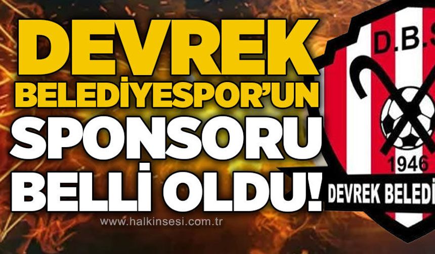 Devrek Belediyespor'un sponsoru belli oldu!