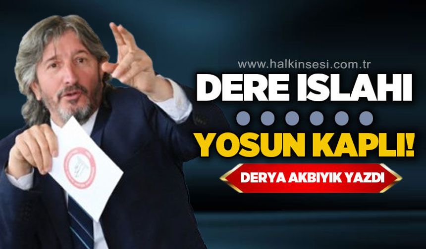 Dere ıslahı / Yosun kaplı!