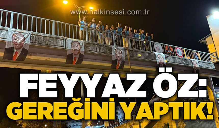 AK Parti Gençlik Kolları’ndan Devrek’te Erdoğan posterli karşılık: “Gereğini yaptık!”