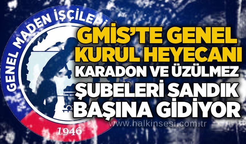 GMİS’te Genel Kurul heyecanı: Karadon ve Üzülmez Şubeleri sandık başına gidiyor