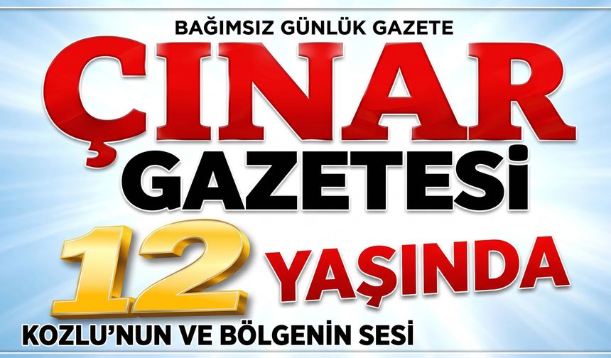 Çınar Medya 12 yaşında!