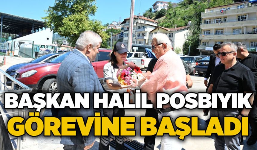 Başkan Halil Posbıyık görevine başladı