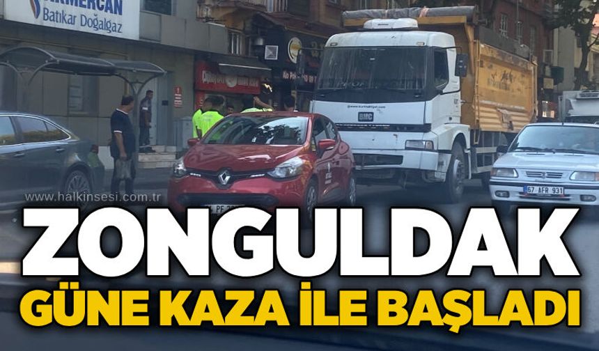 Zonguldak güne kaza ile başladı