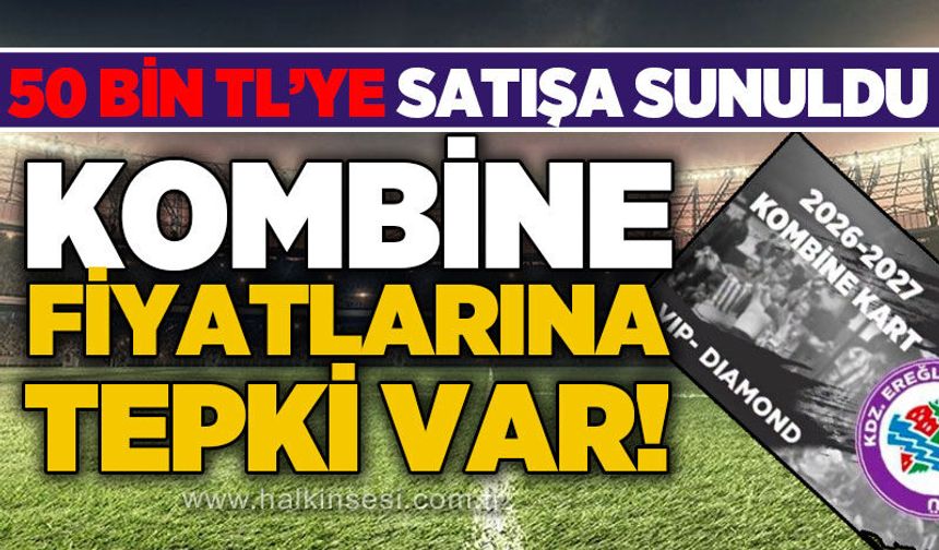 Kombine fiyatlarına tepki var!.. 50 bin TL'den satışa sunuldu…