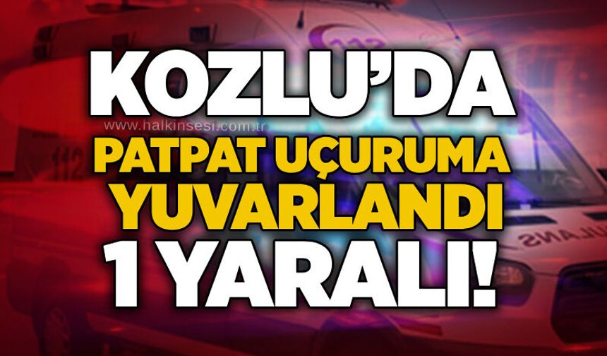 Kozlu’da patpat uçuruma yuvarlandı: 1 kişi yaralı!