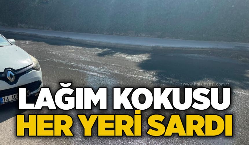 Lağım kokusu her yeri sardı