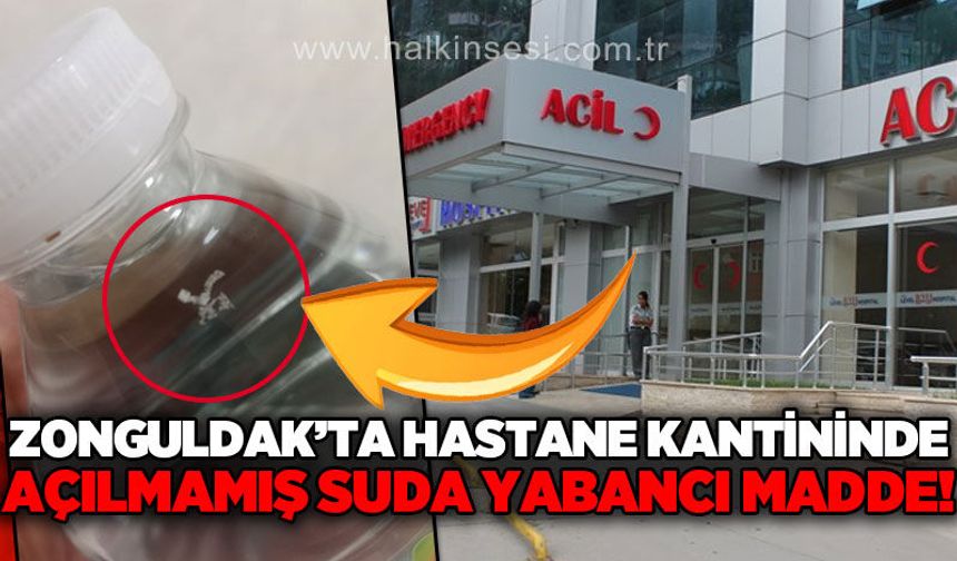 Zonguldak'ta özel hastanede satılan kapalı suyla ilgili iddia gündem oldu