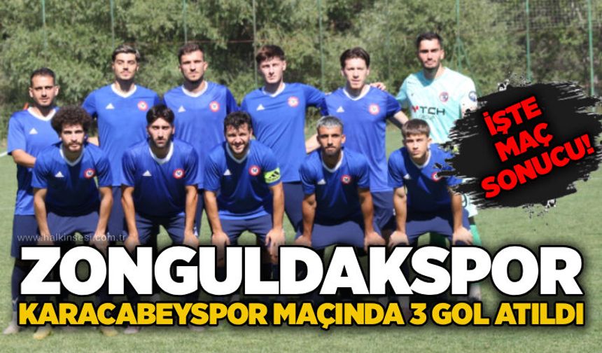 Zonguldakspor, Karacabeyspor maçında 3 gol atıldı: İşte maç sonucu!