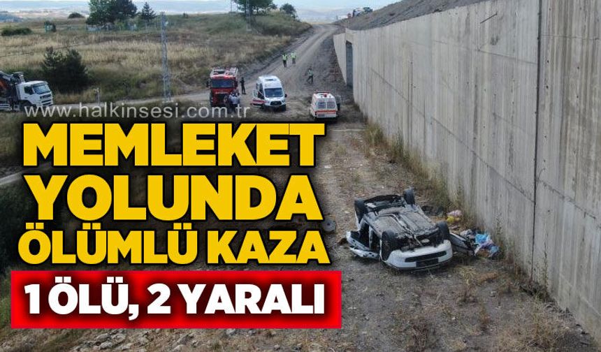 Memleket yolunda kaza: Otomobil menfeze uçtu, ölü ve yaralılar var!