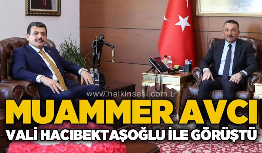 Muammer Avcı Vali Osman Hacıbektaşoğlu ile görüştü