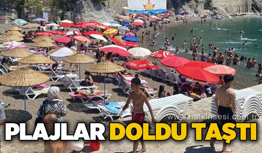 Zonguldak'ta plajlar doldu taştı