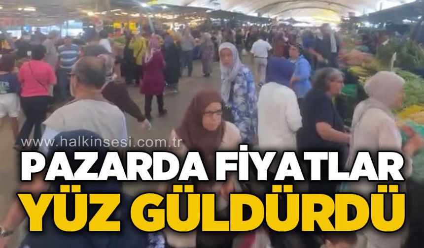 Pazarda fiyatlar yüz güldürdü