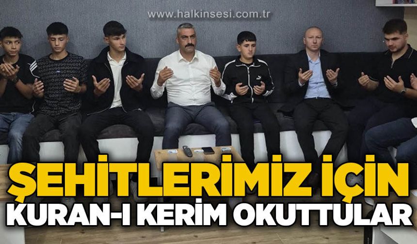 Ülkü Ocakları Zonguldak’ta şehitler için Kur’an-ı Kerim okuttu