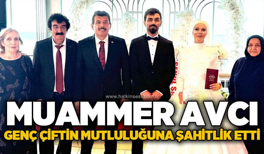 Milletvekili Muammer Avcı, Neslihan ve Kudret çiftinin mutluluğuna ortak oldu