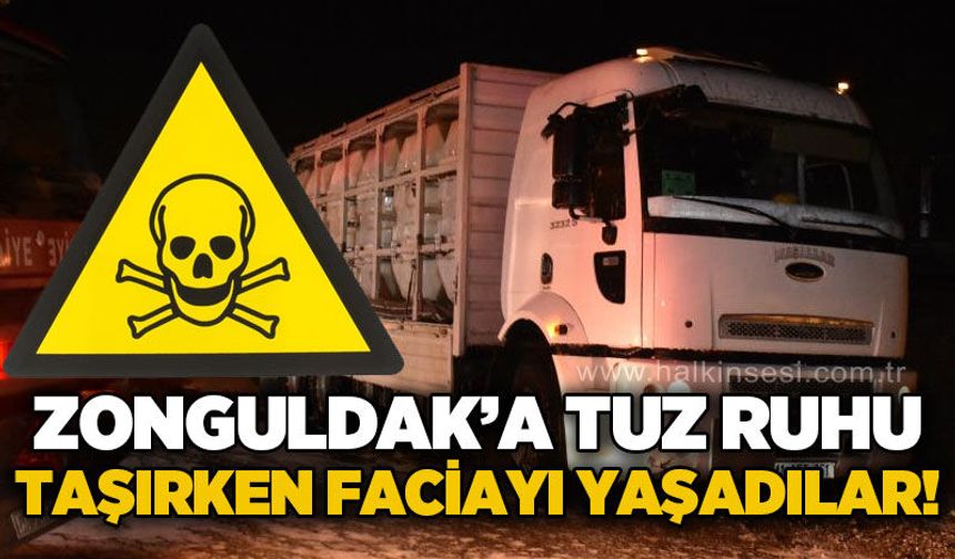 Zonguldak'a tuz ruhu taşırken faciayı yaşadılar!