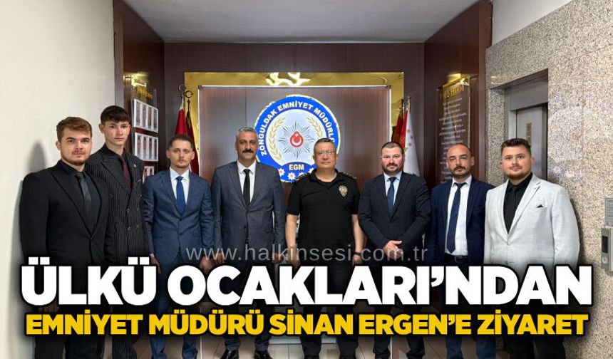 Ülkü Ocakları’ndan Emniyet Müdürü Sinan Ergen’e ziyaret