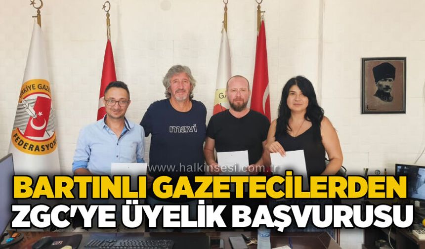Bartınlı gazetecilerden ZGC'ye üyelik başvurusu