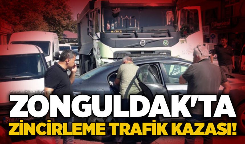 Zonguldak'ta zincirleme trafik kazası!