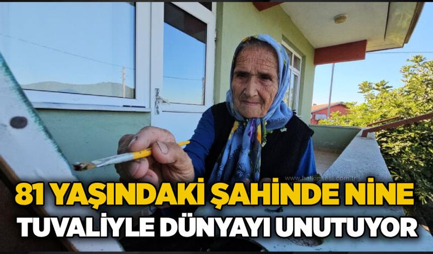 81 yaşındaki Şahinde nine tuvaliyle dünyayı unutuyor